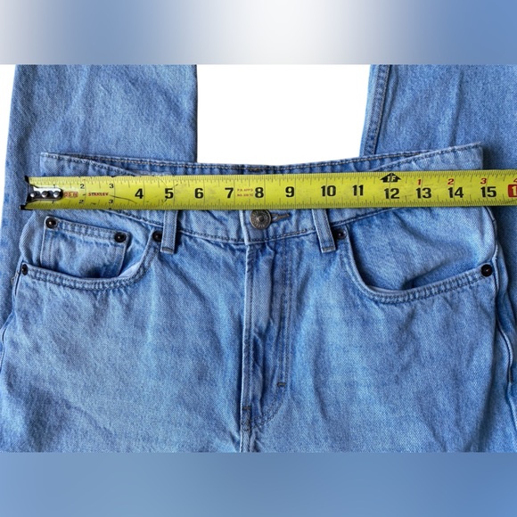 Zara Light Blue Straight Leg Jeans Size 30 - Picture 5 of 13